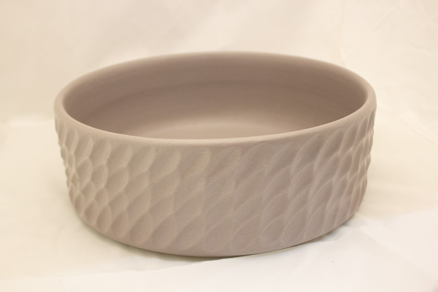 Feathered Flat Grey Bowl (Small)