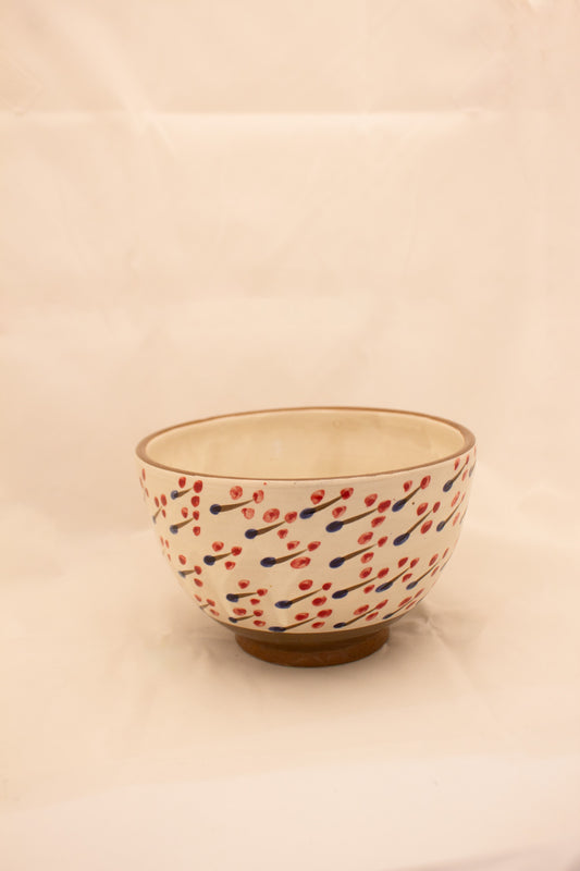 Cream Spikey Bowl