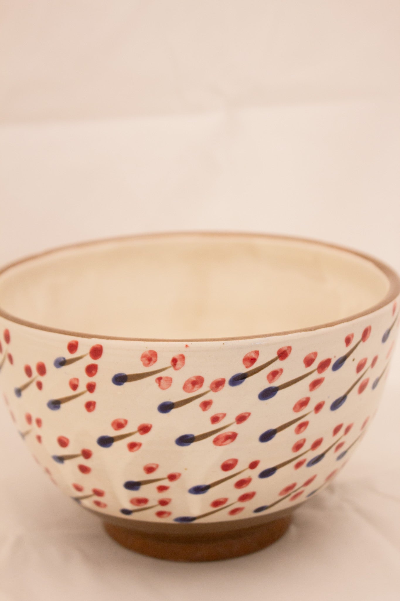 Cream Spikey Bowl