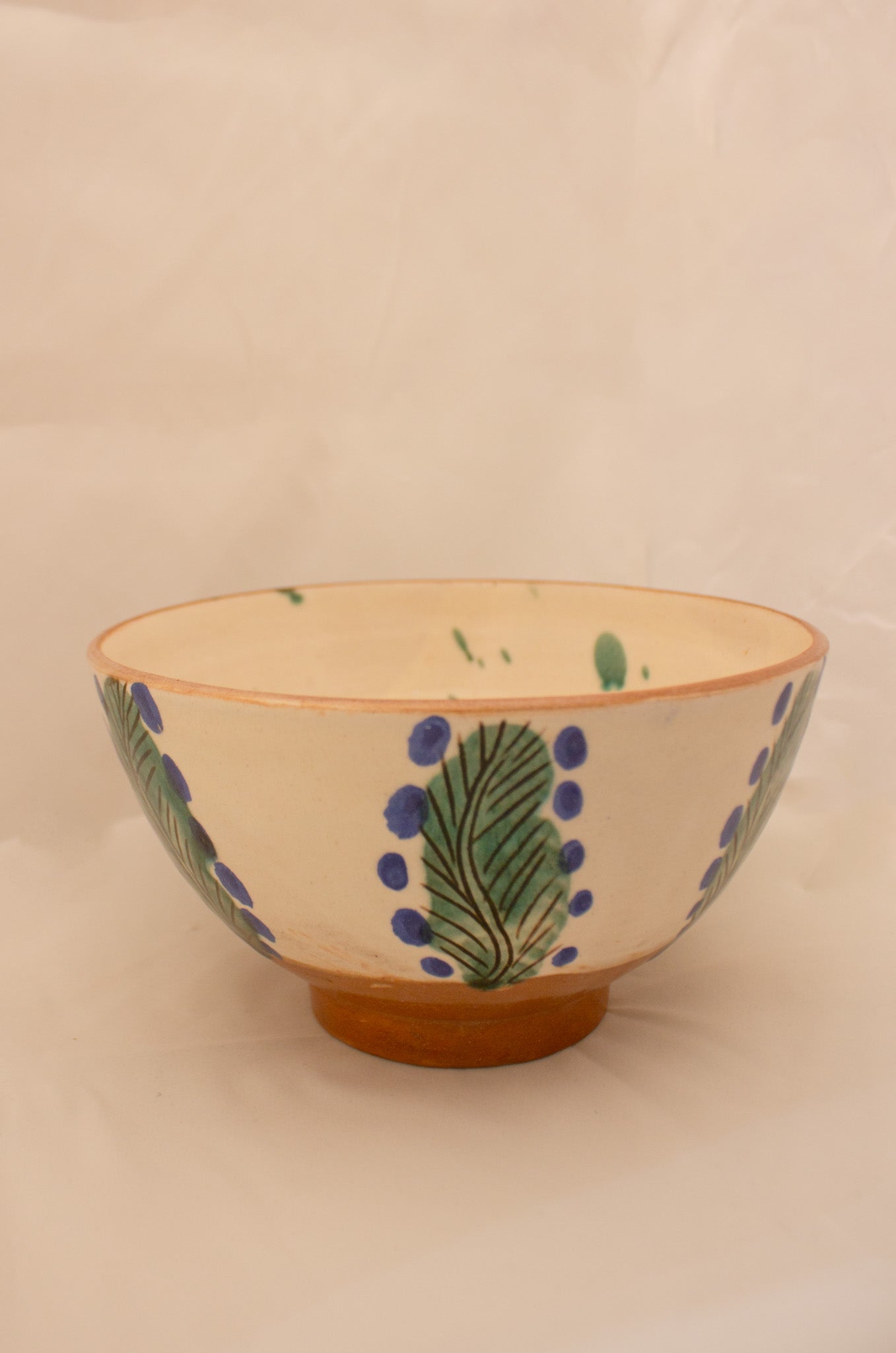 Cream Leaf Bowl