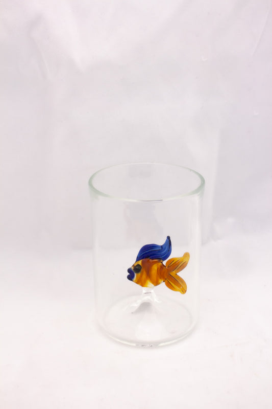 Fish Story Glass Cup