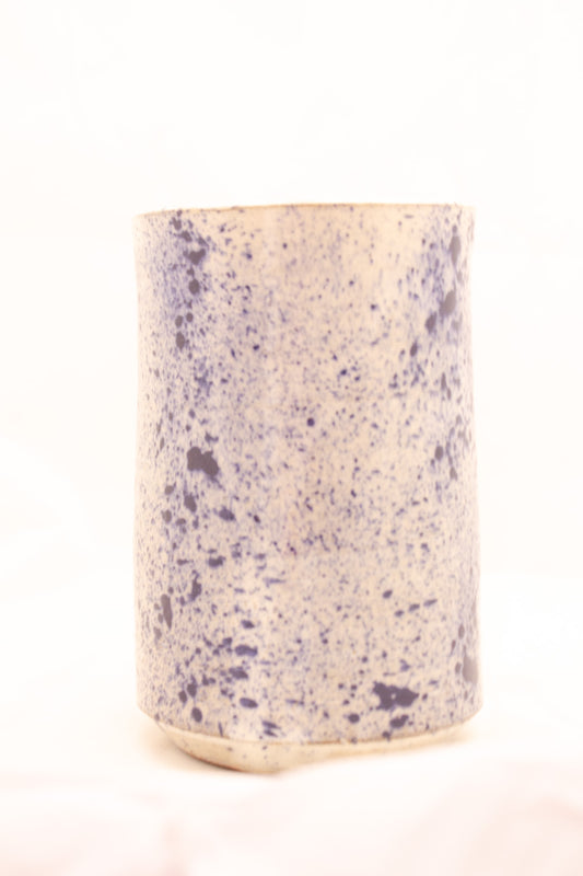 Blue-Dotted Vase