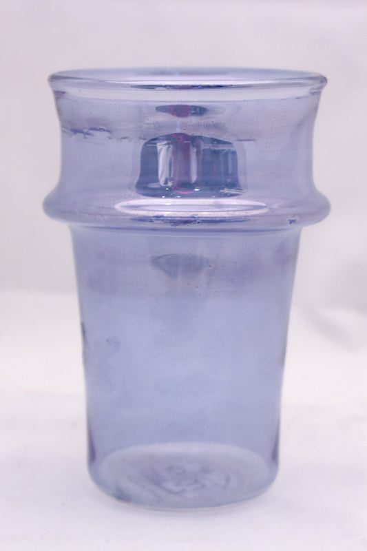 Ribbon Glass Cup Blue