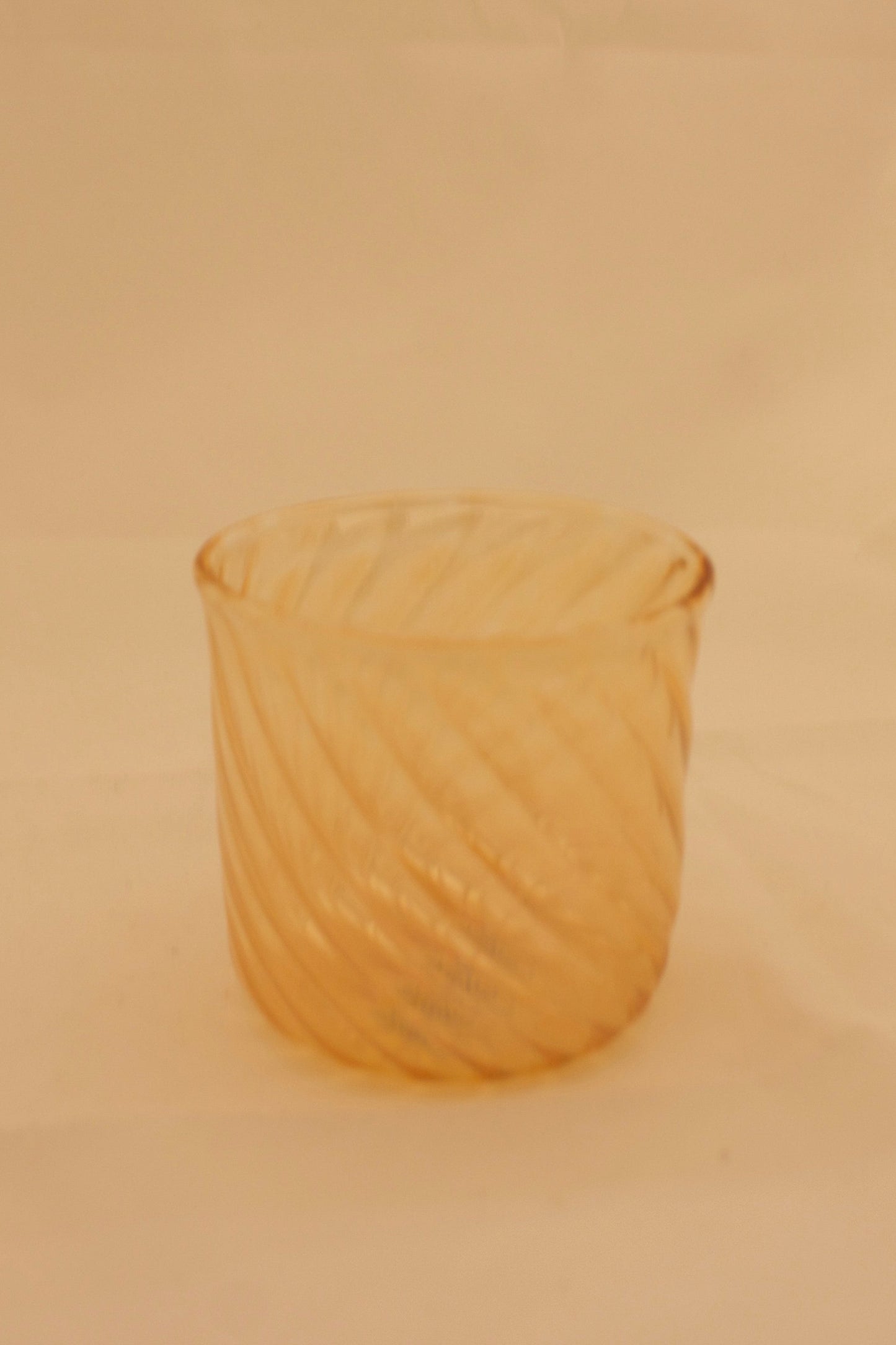 Wave Glass Cup Yellow