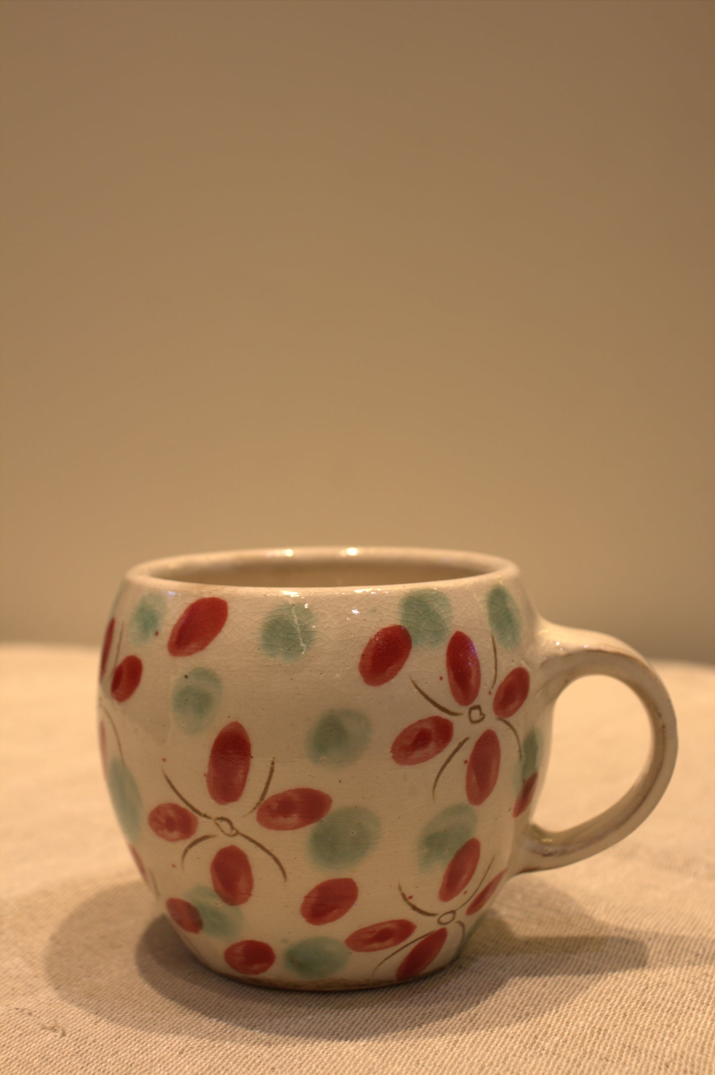 Flowered Patterned Mug