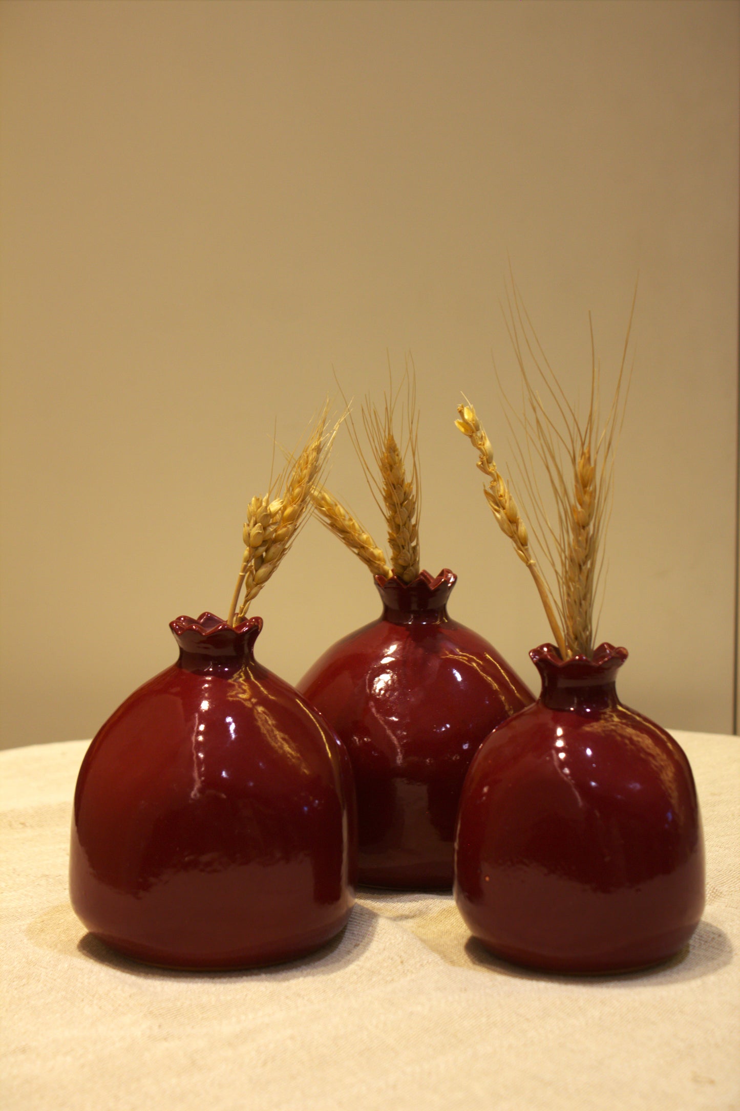 Red Pottery Pomegranate Set