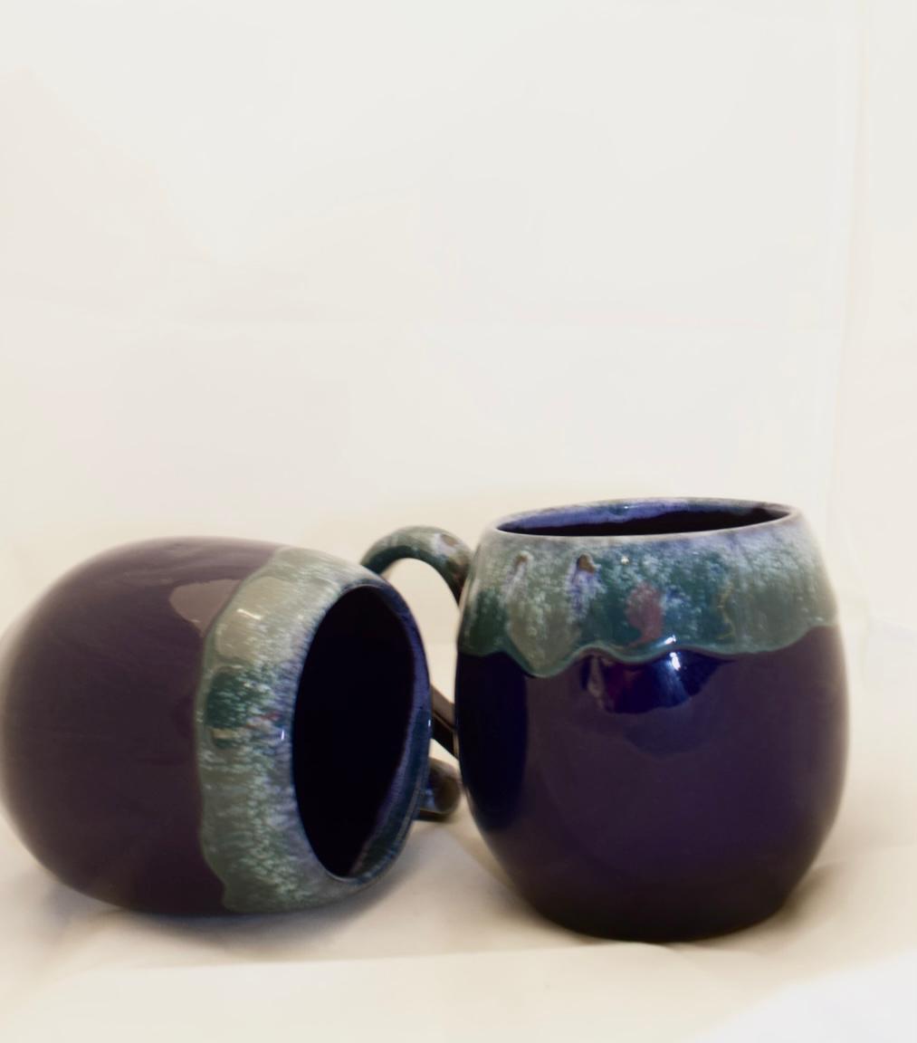 Blue Pottery Mug