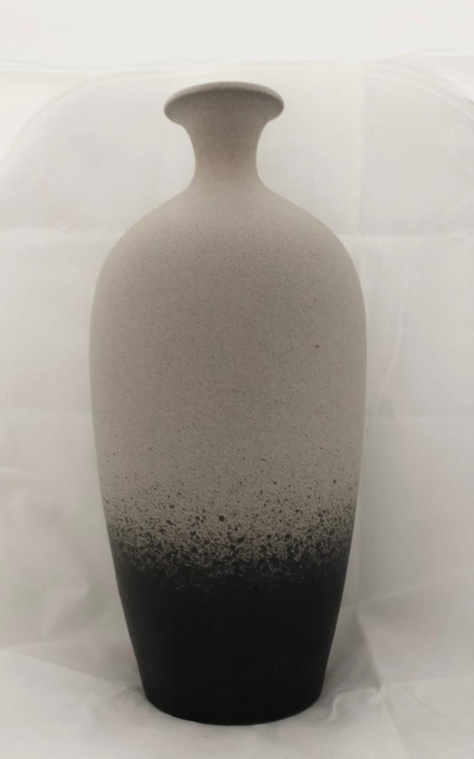 Beige-Black Pottery Vase I