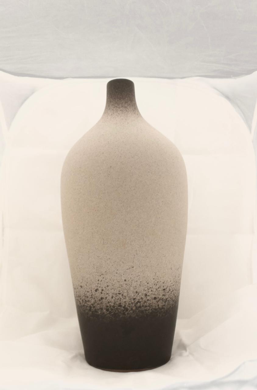 Beige-Black Pottery Vase III