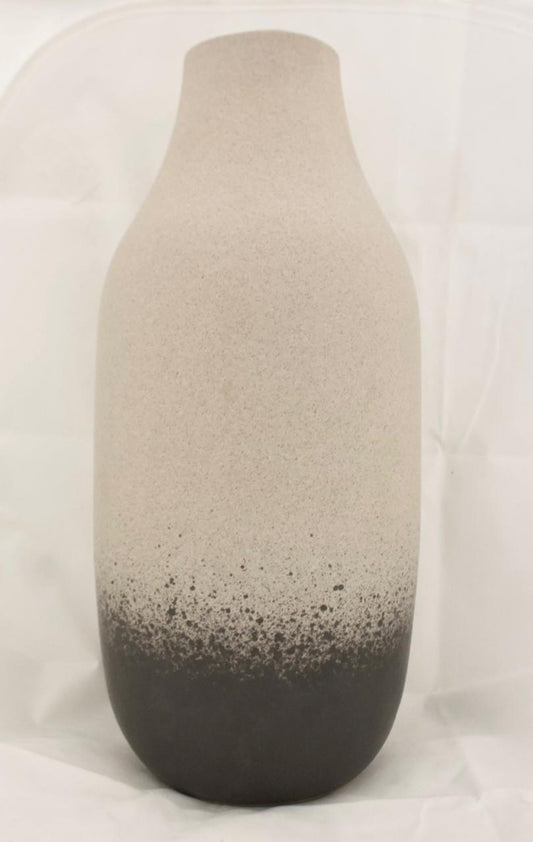 Beige-Black Pottery Vase II