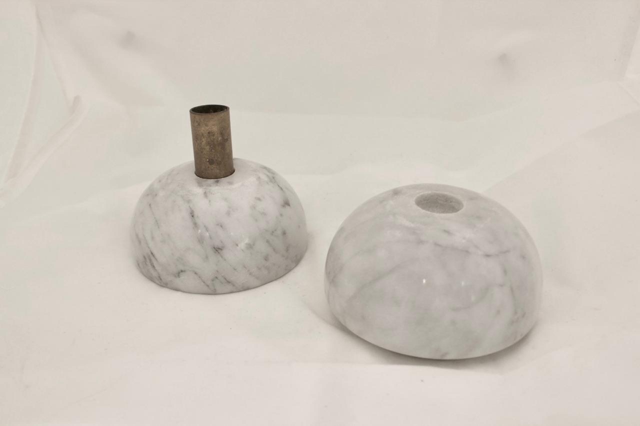 Candle Holder White Marble